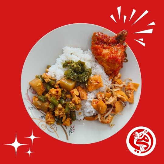Nasi Paket Ayam Sambal
