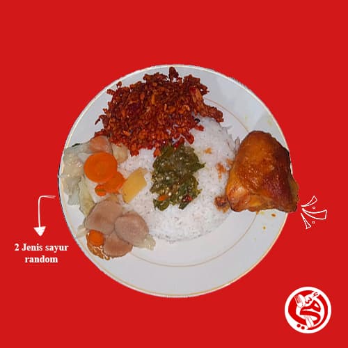 Nasi Paket ayam goreng